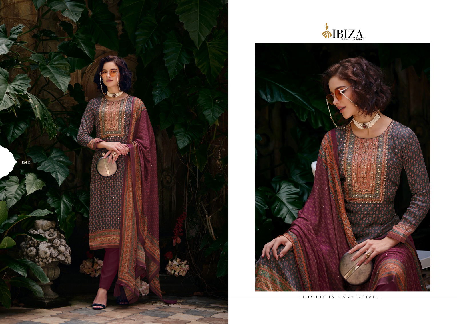 Ibiza Shaheena Fancy Wholesale Printed Salwar Suits Catalog